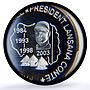 Guinea 150000 CFA President Conte 100 Africa Elephant MS67 PCGS silver coin 2003