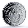 Liberia 10 dollars Corythosaurus Preserve Dinosaurs PR68 PCGS silver coin 1993