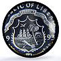 Liberia 10 dollars Corythosaurus Preserve Dinosaurs PR68 PCGS silver coin 1993