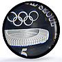 American Samoa 5 dollars Olympics Seoul Medallic PR68 PCGS silver coin 1988