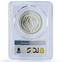 Mexico 1/2 onza Libertad Angel of Independence MS68 PCGS silver coin 2000