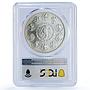 Mexico 1 onza Libertad Angel of Independence MS67 PCGS silver coin 2000