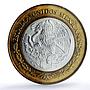 Mexico 100 pesos Estado Jalisco State Federation MS63 PCGS bimetal coin 2004