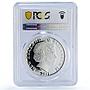 New Zealand 1 dollar All Blacks Fern Rugby Sports PR69 PCGS silver coin 2011