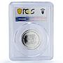 Togo 150000 francs Pres. Eyadema 100 Africa Elephant MS68 PCGS silver coin 2003