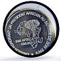 Togo 150000 francs Pres. Eyadema 100 Africa Elephant MS68 PCGS silver coin 2003