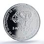 Congo 4500 francs John Paul II IDAC 3 Africa Elephant MS67 PCGS silver coin 2007