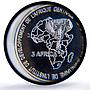 Congo 4500 francs John Paul II IDAC 3 Africa Elephant MS67 PCGS silver coin 2007
