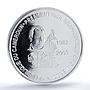 Cameroon 150000 francs Pres. Biya 100 Africa Elephant MS67 PCGS silver coin 2003