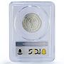 Mexico 1/4 onza Libertad Angel of Independence MS66 PCGS silver coin 1998