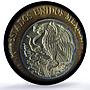 Mexico 10 pesos Republic Coinage Aztec Sun Stone UNC PCGS bimetal coin 1999