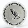 Australia 1dollar Year of Mouse Rat Lunar Series I silver coin 1 oz 2008