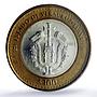 Mexico 100 pesos Estado Veracruz State Federation MS64 PCGS bimetal coin 2003