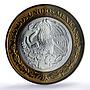 Mexico 100 pesos Estado Queretaro State Federation MS64 PCGS bimetal coin 2004