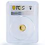 Nepal 1/25 oz asarfi Lord Buddha Buddhism Religion PR69 PCGS gold coin 1998