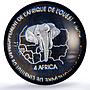 Senegal 6000 CFA Fierte Pride Girl IDAO 4 Africa Elephant MS66 PCGS AG coin 2006