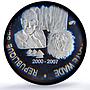 Senegal 6000 francs Pres. Wade Lion 4 Africa Elephant MS68 PCGS silver coin 2007