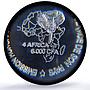Senegal 6000 francs Pres. Wade Lion 4 Africa Elephant MS68 PCGS silver coin 2007