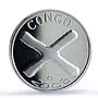 Congo 1500 CFA Katanga Cross IDAC 1 Africa Elephant MS68 PCGS silver coin 2005