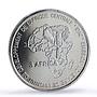 Cameroon 4500 CFA John Paul II IDAC 3 Africa Elephant MS68 PCGS silver coin 2005