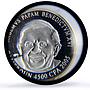 Cameroon 4500 CFA John Paul II IDAC 3 Africa Elephant MS68 PCGS silver coin 2005