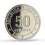 Costa Rica 50 colones Menelaus Blue Morpho Butterfly Fauna PR67 PCGS coin 2023