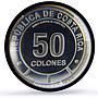 Costa Rica 50 colones Menelaus Blue Morpho Butterfly Fauna PR67 PCGS coin 2023