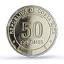 Costa Rica 50 colones Menelaus Blue Morpho Butterfly Fauna PR69 PCGS coin 2023
