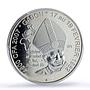 Gabon 4500 francs John Paul II IDAC 3 Africa Elephant MS67 PCGS silver coin 2007