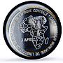 Gabon 4500 francs John Paul II IDAC 3 Africa Elephant MS67 PCGS silver coin 2007