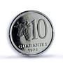 Paraguay 10 guaranies Republic Coinage Cow Head PR67 PCGS NiSteel coin 1976