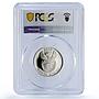 South Africa 5 cents Maloti Drakensberg Aloe Tree PR70 PCGS silver coin 2009