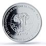 Benin 6000 francs John Paul II IDAO 4 Africa Elephant MS67 PCGS silver coin 2005