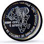 Centr. African Republic 1500 CFA Lances IDAC 1 Africa MS69 PCGS silver coin 2005