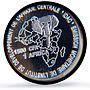 Gabon 1500 CFA Throwing Knife IDAC 1 Africa Elephant MS69 PCGS silver coin 2005
