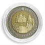Ukraine 5 hryvnia 75 years of Rivne Oblast region castle bible bimetal coin 2014