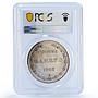 Mexico Lopez Mateos Indonesia Ganefo Games Olympics MS63 PCGS silver medal 1963