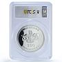 Swaziland 250 emalangeni Ligwalagwala Bird Fauna PR69 PCGS 5 oz coin 1998
