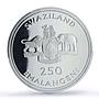 Swaziland 250 emalangeni Ligwalagwala Bird Fauna PR69 PCGS 5 oz coin 1998