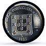 Macau 5 patacas Portuguese Colony Coinage Dragon MS63 PCGS CuNi coin 1985