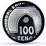 Kazakhstan 100 tenge Faisal Mosque Islam Architecture PR69 PCGS silver coin 2006