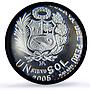 Peru 1 sol Club Regatas Lima 135th Anniversary Sports PR69 PCGS silver coin 2005