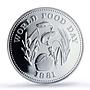 Philippines 25 piso FAO World Food Day Fish Fruits PR69 PCGS silver coin 1981