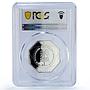 Morocco Marrakech Casino Fantasy Token 250 Dir. PR70 PCGS silver 1986 - 1988 FM