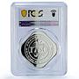 Belgium Spa Casino Fantasy Token 1750 Francs PR70 PCGS silver 1986 - 1988 FM