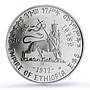 Ethiopia 5 dollars Menelik II Emperors Kings History MS67 PCGS silver coin 1972