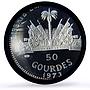 Haiti 50 gourdes Woman on the Beach Fineness Left PR68 PCGS silver coin 1973