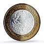 Mexico 100 pesos Don Quijote Cervantes Literature MS64 PCGS bimetal coin 2005