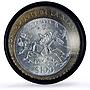 Mexico 100 pesos Don Quijote Cervantes Literature MS64 PCGS bimetal coin 2005