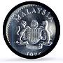Malaysia 15 ringgit Gaur Bull Conservation Fauna MS68 PCGS silver coin 1976